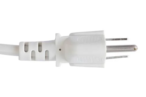 Power plug isolated on white background Stock Photos