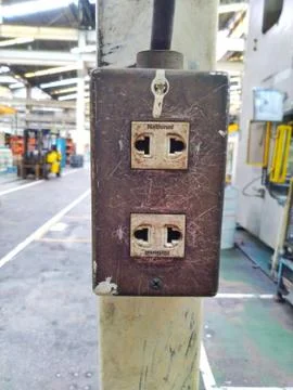 Power plug. Stock Photos