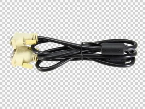 Power plug,peripherals for computers isolated on white background.Selection f Stock Photos