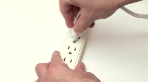 Power plugs - NTSC Stock Footage 682133