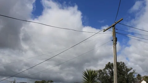 Power pole filler Video stock 116757036