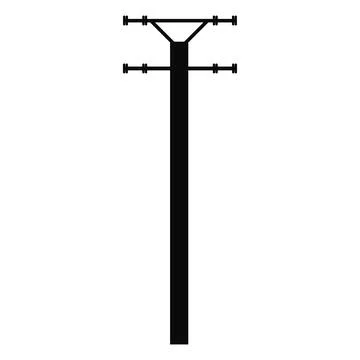Power pole logo vector Stock Illustration