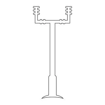 Power pole logo vector Stock Illustration
