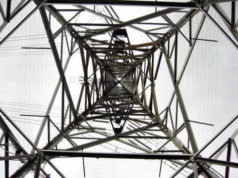Power pole Foto stock