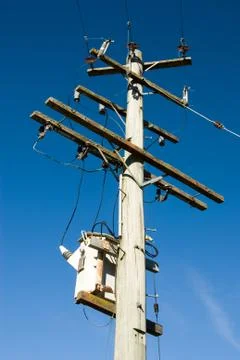 Power pole Foto stock