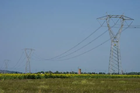 Power pole Stock Photos