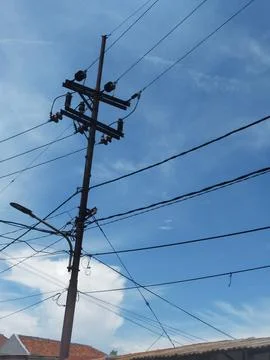 Power pole Fotos de archivo