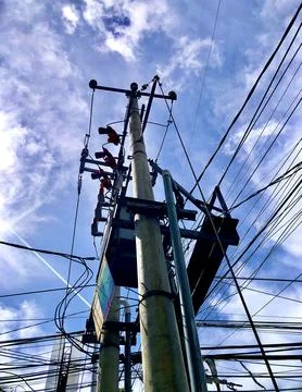 Power pole 库存照片