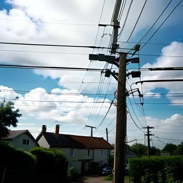 Power pole Stock Photos