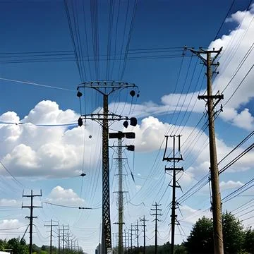 Power pole Stock Photos
