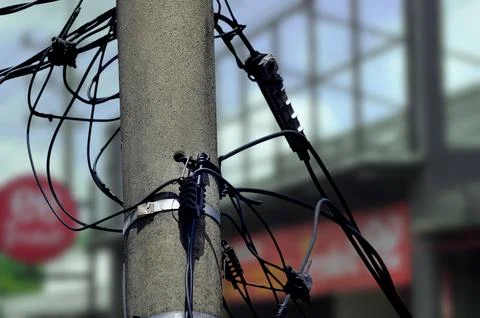 Power pole Stock Photos