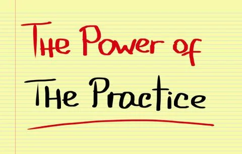 The Power Of The Practice Concept 스톡 일러스트