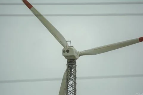 Power production from windmill or wind turbines in Gujarat Foto stock