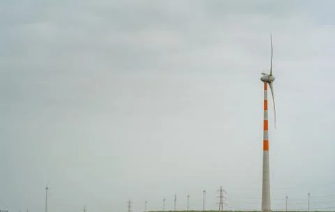 Power production from windmill or wind turbines in Gujarat Stock-Fotos