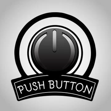 Power Push Button Icon Stock Illustration