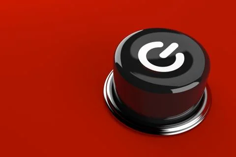Power push button Stock Illustration