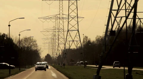 Power pylon 4 Stock Footage 33926903