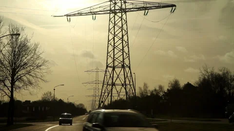Power pylon 5 Stock Footage 33926885