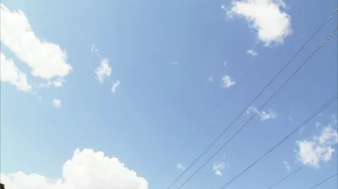 Power pylon against the sky Stock Footage 11217273