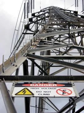 Power pylon Fotos Stock