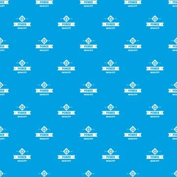 Power quality pattern seamless blue Stock Illustration