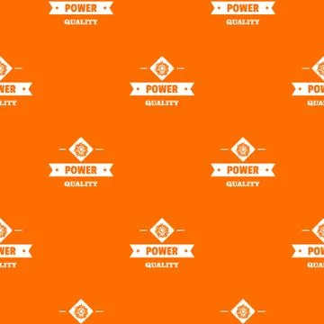 Power quality pattern vector orange Stock Illustration