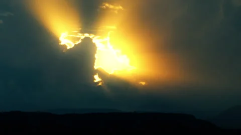 The Power Of Religious Light From Paradise Stock Footage 284573385