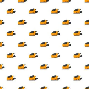 Power sander tool pattern creating seamless background Stock Illustration