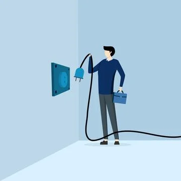 Power save concept Stock Illustration