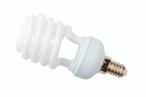 Power saving up lamp Stock Photos