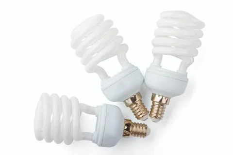 Power saving up lamps Stock Photos
