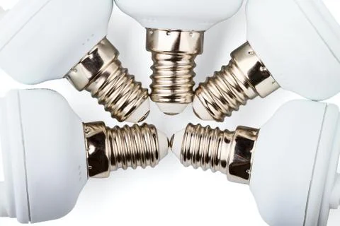 Power saving up lamps Foto stock