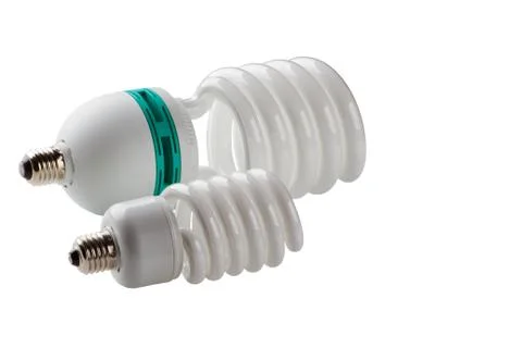 Power saving up lamps Stock Photos