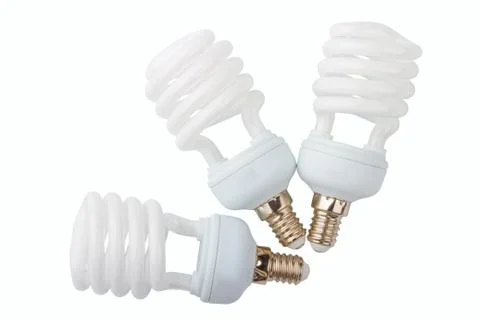 Power saving up lamps Stock Photos
