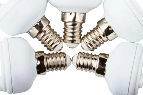 Power saving up lamps Stock Photos
