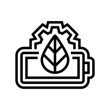 Power saving mode line icon vector illustration 스톡 일러스트
