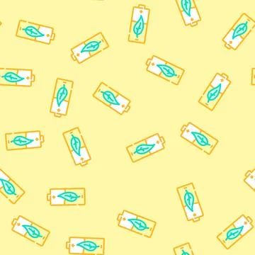 Power saving mode vector seamless pattern 스톡 일러스트