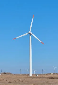 Power saving windmill Stock Photos