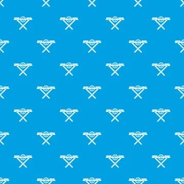 Power saw bench pattern seamless blue Illustrazione stock