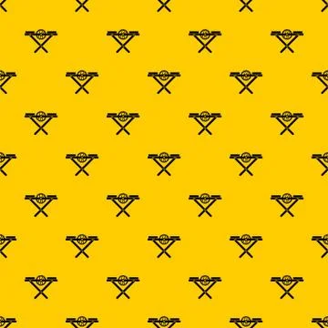 Power saw bench pattern vector Illustrazione stock