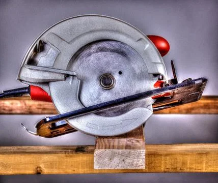 Power Saw with HDR effect Stock Photos
