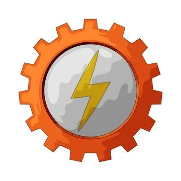Power setting illustration 스톡 일러스트