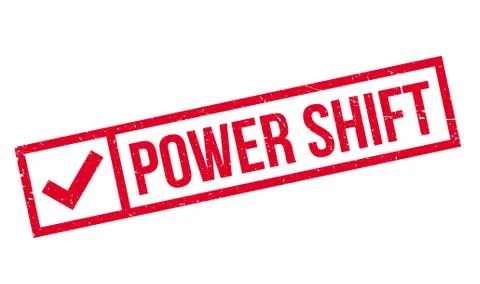 Power Shift rubber stamp Ilustração Stock