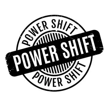 Power Shift rubber stamp Ilustração Stock