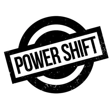 Power Shift rubber stamp Ilustração Stock