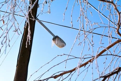 Power shortage in sub zero extreme weather concept 库存照片