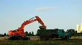 Power shovel HD Footage
