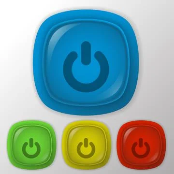 Power sign. on off. Stock Illustration