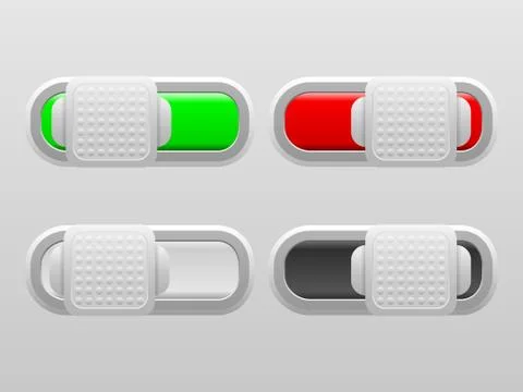 Power sliders Stock Illustration