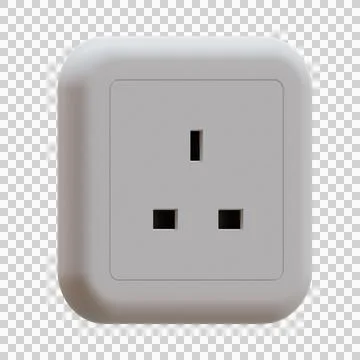 Power Socket 3D Illustration Stock Illustration